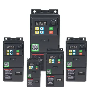 0.4-22kW 220V Single/Three-Phase VFD Frequency Inverter for Pumps with Vector Control