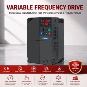 0.75kw 1.5kw 2.2kw Variable Frequency Drivers 3kw 11kw Three-phase 380v-480v VFD Inverter Built-in Braking Unit for Motor