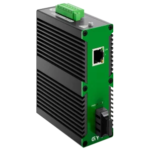 1 Port PoE 100 1000M RJ45 Industrial Switch with 1 SFP Fiber Optic Slot High Temperature Resistant DC Dual Power Supply in Stock