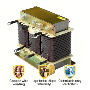 1.4kVar/14% Low Voltage Three-Phase Series Filter Reactor (Transformer & Capacitors) Copper Iron-Core 0.48kV 50/60Hz 30dB