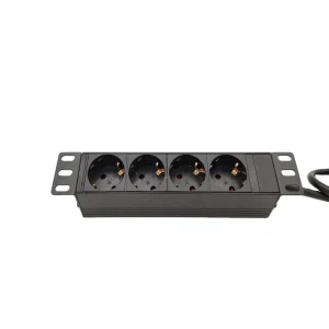 10″ Industrial & Hospital Use Copper/Plastic 4 Way German Socket 250V 16A Power Distribution Unit