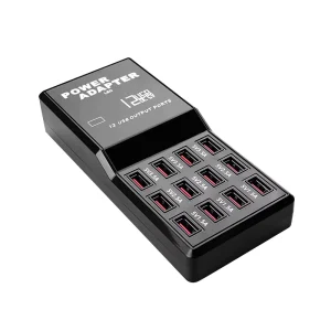 10-Port 60W PD Laptop Charger Adapter, US/EU/UK Plug, OVP, Multi-Device Charging Station