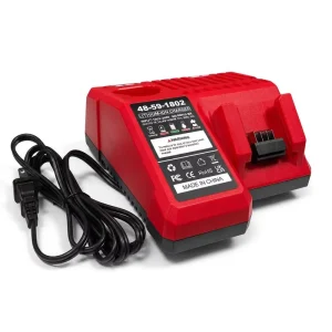 10.8-18V Lithium Battery Charger With LED Display 3A Fast Charging Compatible With M12 M18 Series Power Tool Battery