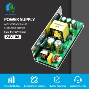 100-260V Input AC DC 24V 10A 240W High Voltage Single Output Power Module Circuit Switching Open Frame Power Supply Board