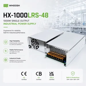 1000W 48V 20A 220V AC DC Switching Power Supply Single Output SMPS for CNC Industrial Automation
