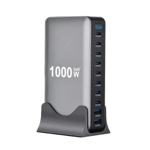 1000W GaN Desktop Charger 10-Port, USB-C PD 3.1 140W Fast Charging Station for Laptop MacBook IPhone, Home Office US/EU/UK Plug