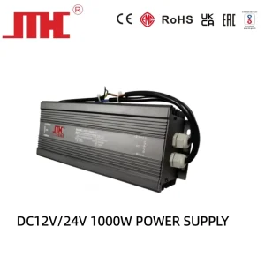1000W IP67 LED Driver 24V/48V Dual Waterproof Power Supply AC190-265V Aluminum Case CE RoHS BIS Outdoor Lighting Transformer