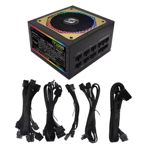 1000W PC Power Supply Full Modular RGB Light Fan Active PFC ATX Power Supply