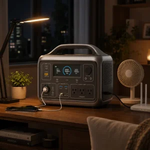 1000W Portable Power Station 1024Wh LiFePO4 Solar Generator for Outdoor Camping and Home Backup
