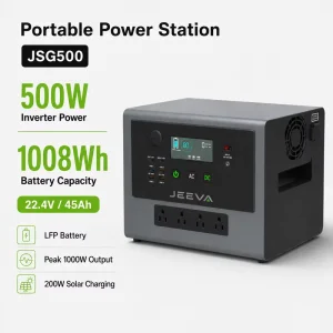 1008Wh 500W Metal Shell LiFePO4 Portable Power Station for Camping Outdoor Power Supply Supplier