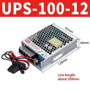 100W 12V 8.5A Mini DC UPS Battery Backup for WiFi Routers, CCTV Cameras, and Access Control