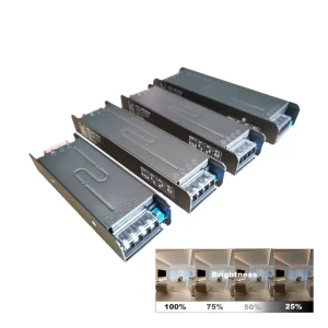 100W 200W 300W 400W 12V 24V Rainproof Semi waterproof LED Driver Power Supply DIP Dimming With Slow Start For LED Strip