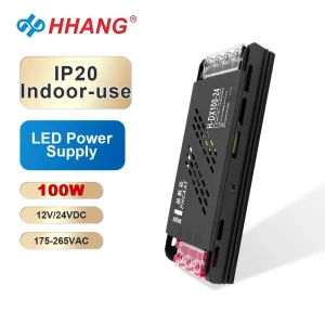 100W LED Switching Power Supply Constant Voltage AC to DC 12V 24V Power Supply for Indoor Used IP20 LED Transformer
