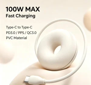 100W MAX Type C to Type C Cable Universal Safe Fast Charging Data Cord Supporting PD3.0 PPS QC3.0 for Phone Tablet Laptop