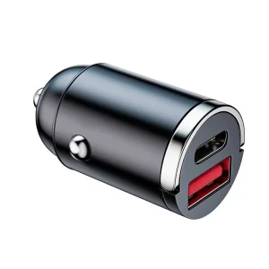100W PD QC3.0 Mini USB Type-C Fireproof Universal Cigarette Lighter Car Charger Fast Charging