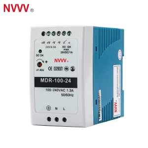100W Power Supply 24V 220V AC-DC Switch DIN Rail Power Supply MDR-100-24