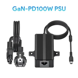 100W USB-C PD3.0 GaN Power Adapter with Screw Mount for Industrial Medical AI and Embedded Equipment