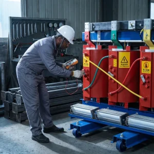 100kVA IEC 60076 Approved Copper Winding Transformer Fireproof Low Noise Industrial Power Supply