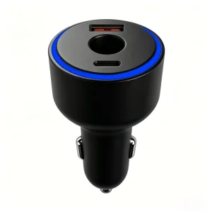 108W Mini Car Charger 3 Port DC 24V USB-A Type-C Fast Charging Vehicle Power Adapter for RV Yacht Truck