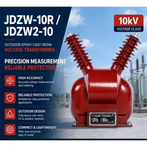 10kV Outdoor Voltage Transformer JDZW-10R JDZW2-10 for Metering and Protection in Ungrounded Systems B2B Engineering Specific