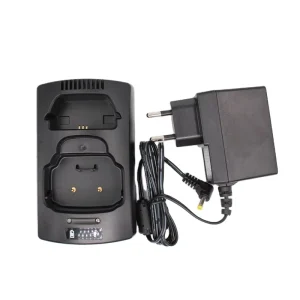 1+1 Desktop Charger 300-01930 300-00965 for Sepura STP8000 Series Radios with Plug Power Adapter