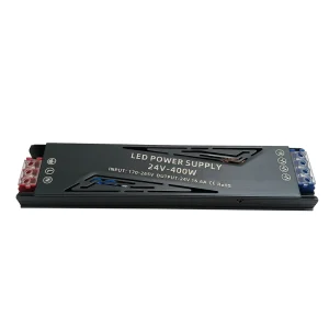 110~265V AC to DC 24V 400W LED Linear Switching Power Supply Single Phase Output Industry Use for Lighting