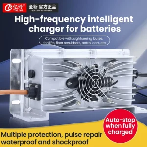 110vHigh power Charger Car Mounted Charger 24V 48V 60V 72V Ternary Lithium Iron Phosphate Battery High power Intelligent 20 25A