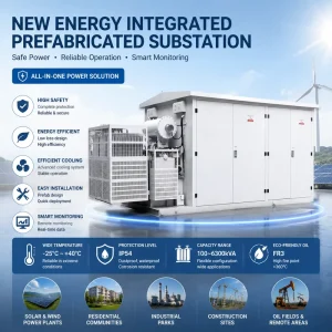 11kV 33kV Three Phase 50/60Hz American Prefabricated Transformer Substation Industrial Power Electrical Supplies
