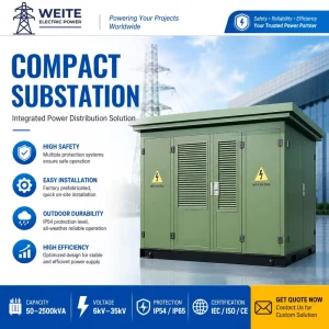 11kV Three-Phase Oil-Immersed Transformer Box Type Substation Factory Direct Supply for Commercial Building Electrical