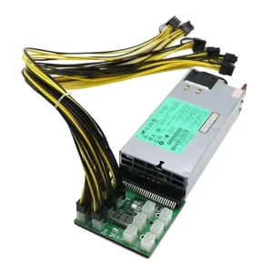 1200W GPU Power Supply Kit Breakout Board 12PCS 18AWG PCIe 6Pin to 6+2Pin Cable 50CM