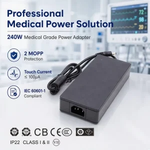 120W 215W 240W GaN Desktop Power Adapter 12V 15V 19V 21V 25V 48V 50V 4A 12.5A 10A 15A 18A SMPS Power Supply