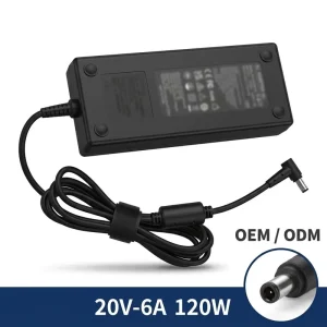 120W Fireproof Laptop Power Supply Adapter 20V 6A 4.5*3.0mm for MSI GL62 GL63 GE72 GE73 GF63 Replacement