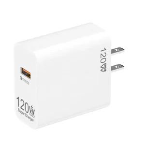 120W GaN Wall Adapter Super Fast Turbo Power Charging Plug Smart PD Feature Quick Phone Charger for Phone Laptop Mobile Devices
