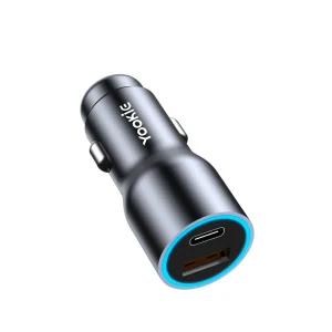 120W PD 3.0 Fast Car Charger USB-C Output Alloy 12-24V for Type-C Devices & Laptop