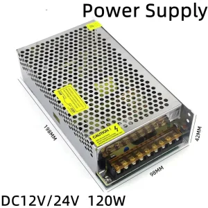 120W Simple LED Switching Power Supply AC110V 220V to DC12V 24V LED Driver Power Supply 120W LED Adapter for LED Light