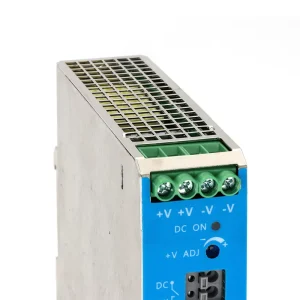 121W DIN Rail Power Supply 55V 2.2A Wide Input 264VAC/120-370VDC Configurable Output PLC Automation