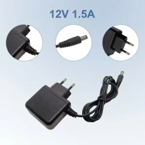 12V 1.5A DC Power Adapters 18W DC Output Wall Mount with EU Plug for LED Strip Lighting Displays Routers