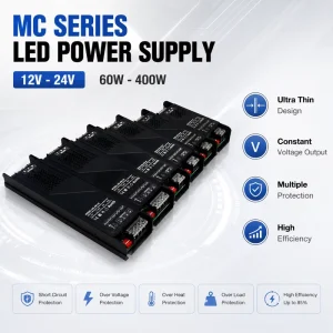 12V 100W Ultra Thin Constant Voltage LED Power Supply with Dimming Function Soft Start for Indoor Decoration
