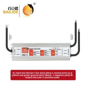 12V 12.5A IP67 LED Constant Voltage Outdoor Driver 24V 6.2A Waterproof Switching Power Supply Adapter 85% Efficiency
