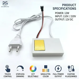 12V 1A Capacitive Switch Sensor Mirror Sensor Touch Switch One Color Three Color Full Power Sensitive for Mirror