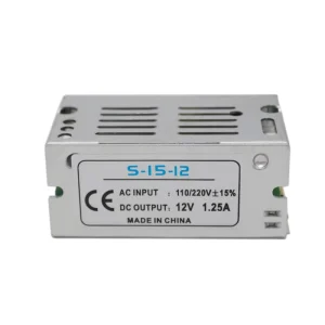 12V 1A Single Output AC to DC Power Supply 110V/220VAC to 12V for LED Strip Lighting IP20 Indoor