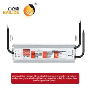 12V 20.8A 24V 10.4A Waterproof Switching Power Supply 85% Efficiency for LED Displays Security