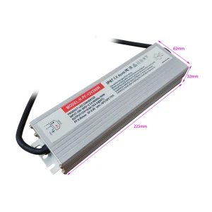 12V 200W 50/60Hz Single Phase IP67 Waterproof Power Supply for LED Lighting 95% Efficiency 5-Year Warranty