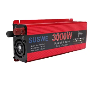 12V 24V DC to 110V 220V AC 3000W Off-Grid Pure Sine Wave Solar Power Inverter