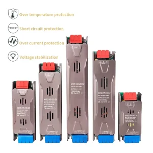 12V 24V Power Supply for LED Light Ultra Thin AC DC LED Driver Supply 400W 12V 33.3A 24V 16.6A Constant Voltage Power Supply