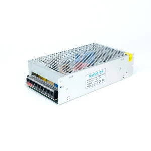 12V 250W 20A Indoor LED Driver Switching Power Supply High Efficiency Enclosed Aluminum Case IP20 for Industrial Automation CCTV