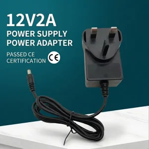 12V 2A DC5.5*2.1mm/5.5*2.5mm UK Plug PC ABS Material Power Supply