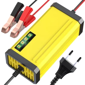 12V 2A Smart Automatic Lead Acid Battery Charger for Car Motorcycle AGM Gel SLA Maintenance with Trickle Charge Mode CE