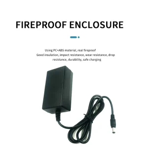 12V 3A PC ABS US Plug Power Adapter with DC5.5*2.1mm/5.5*2.5mm Interface and 1.5m Cable