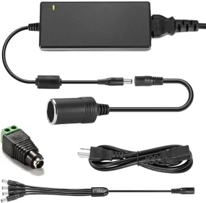 12V 60W 5A Power Adapter for LCD Monitors LED Drivers Audio Amplifiers Car Cigarette Lighter Socket